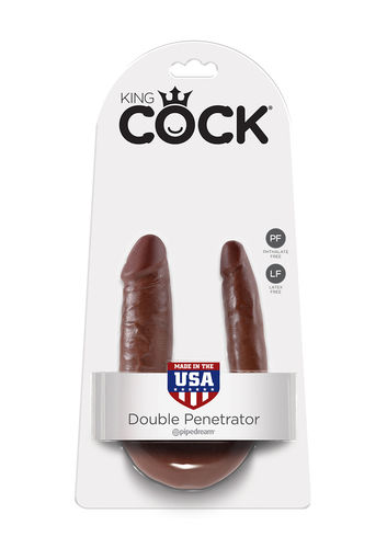 Cock Double Trouble Brown Small