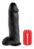 XL-Cock Dildo 30cm (12'') Black