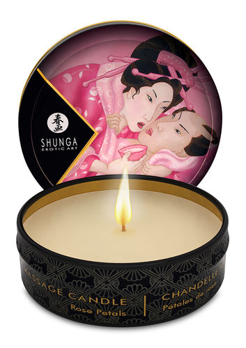 Shunga - Massagekerze Candle Rose