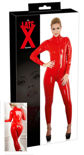 Latex Catsuit Rot
