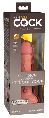 6“ Dual Density Silicone Cock