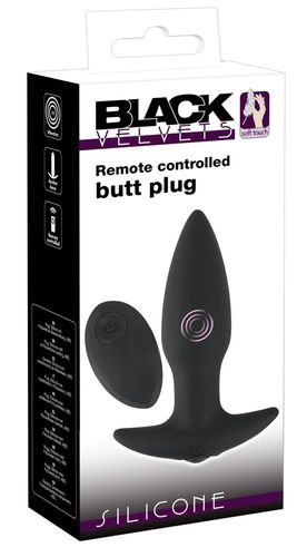 Black Velvets Remote controlled butt plug